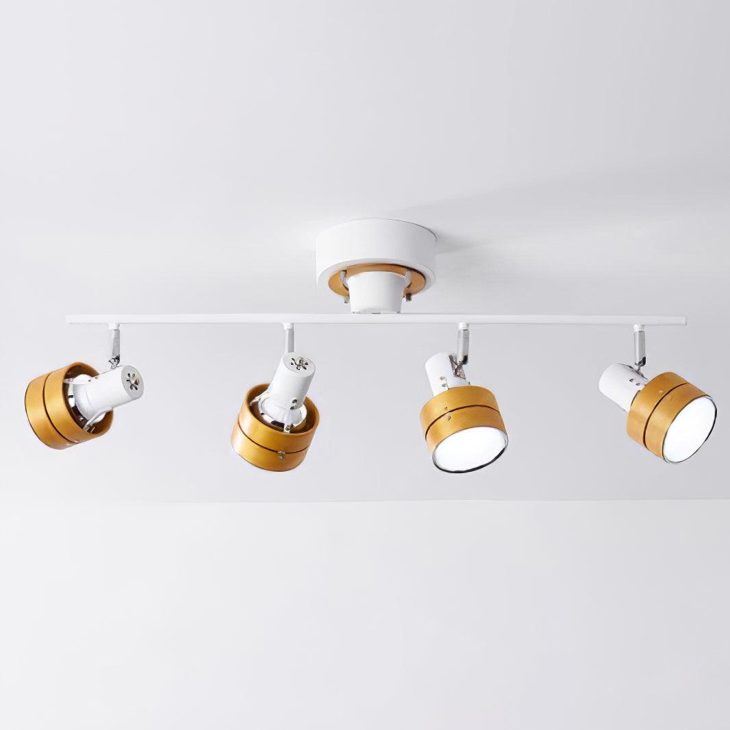 Elsorila lámpara de techo elegancia regulable con foco y madera