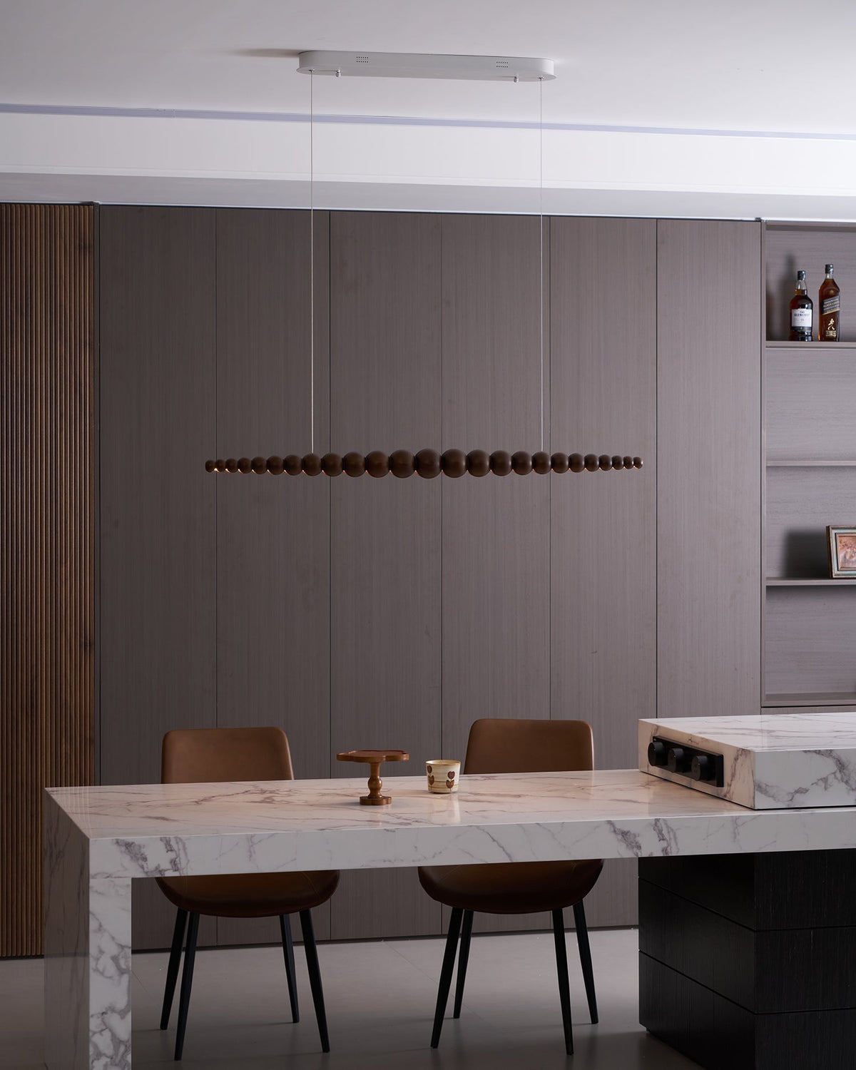Orlanre lámpara colgante de madera minimalista