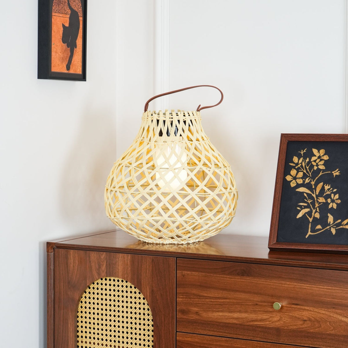 Isenor Woven esfera farol exterior