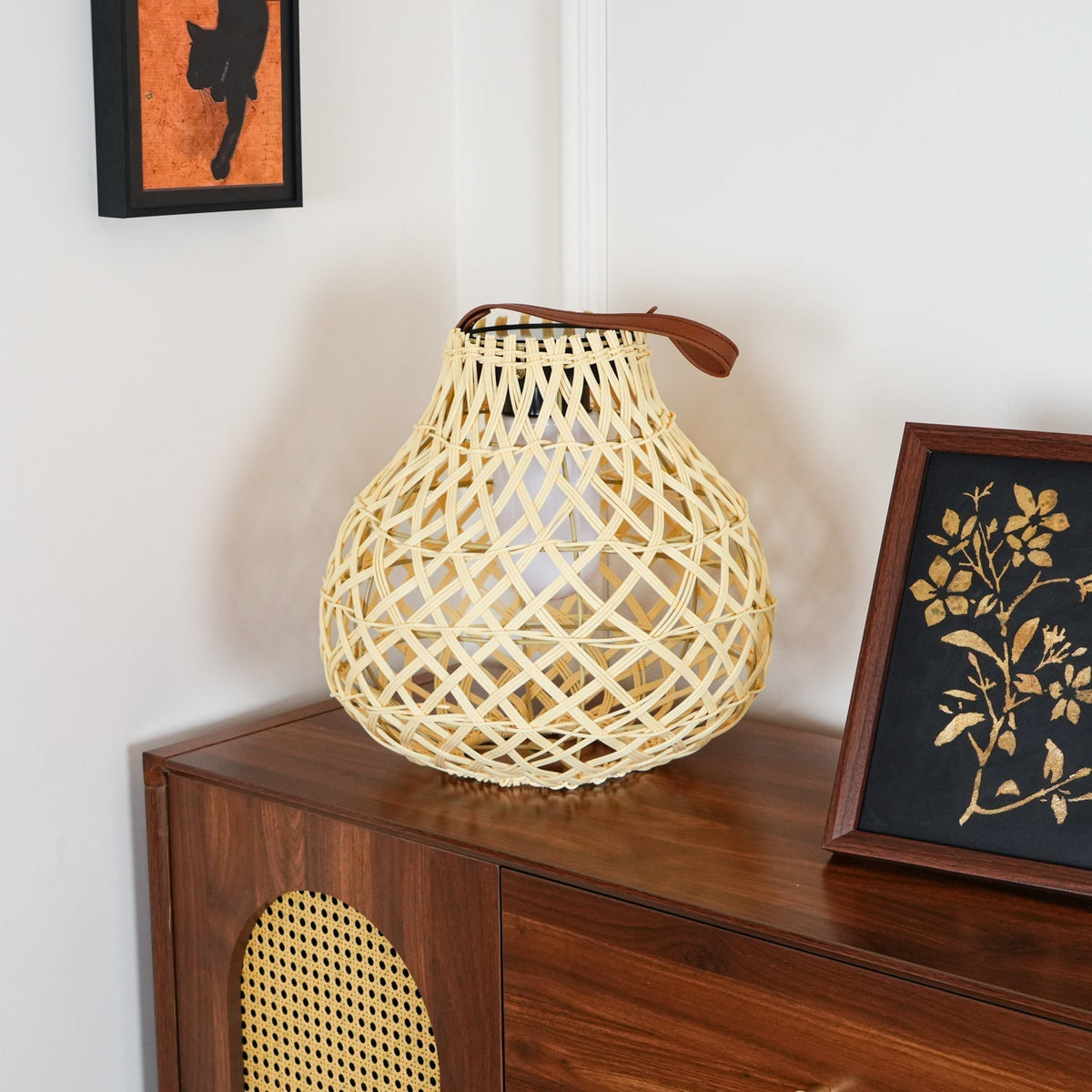 Isenor Woven esfera farol exterior