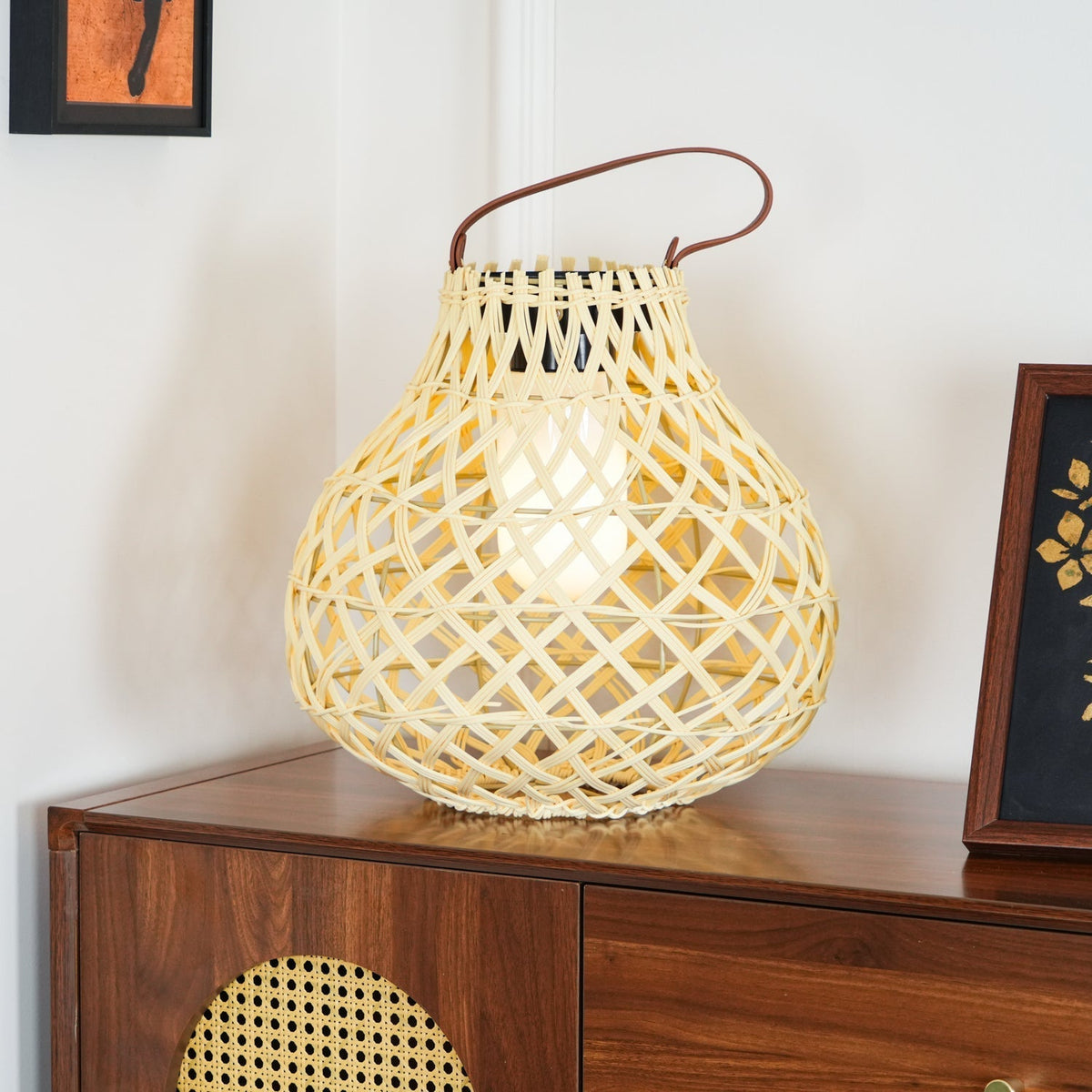 Isenor Woven esfera farol exterior