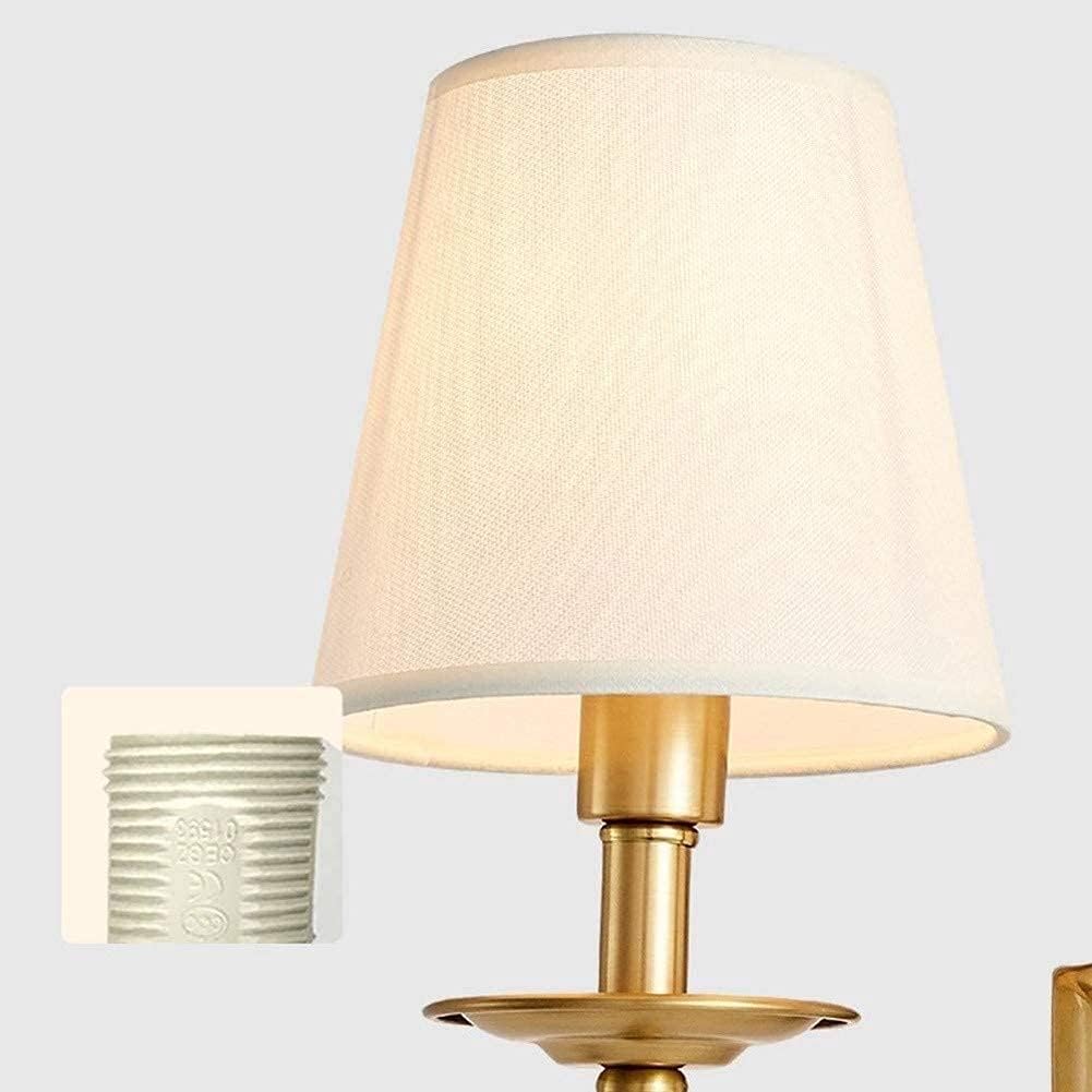 Silva Lámpara de Pared Vintage Con Dos Pantallas de Tela