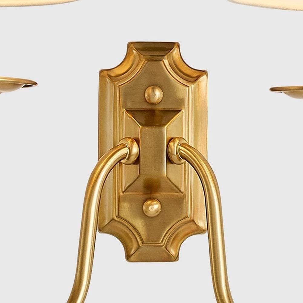 Silva Lámpara de Pared Vintage Con Dos Pantallas de Tela