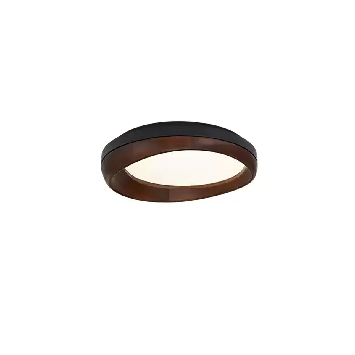 Eurtheara lámpara de techo de vidrio y madera orgánica