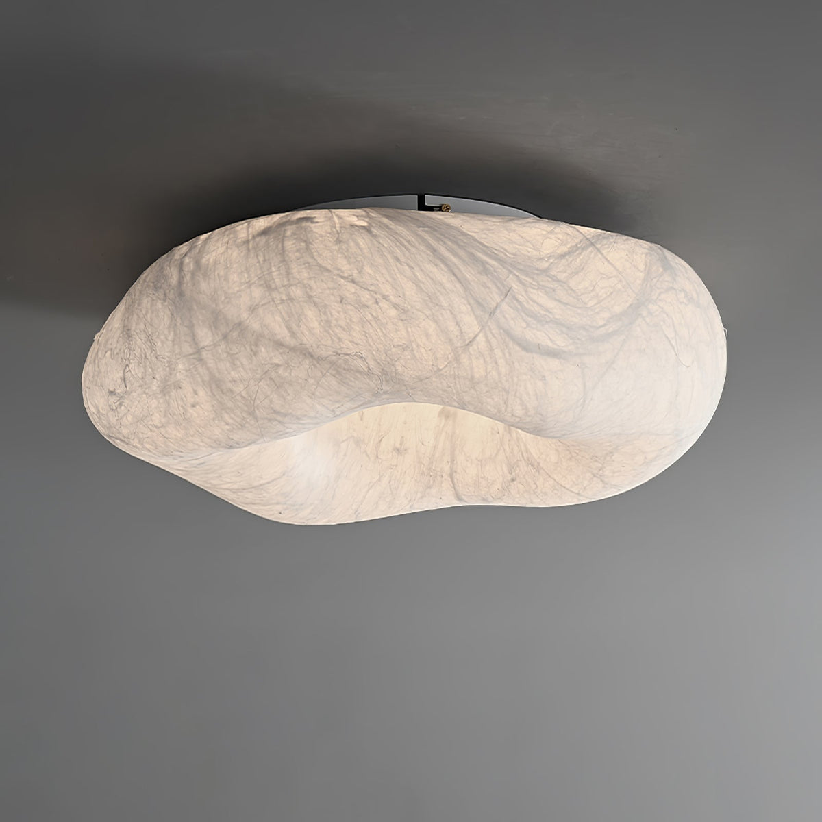 Calerelle lámpara de techo forma nube seda elegante
