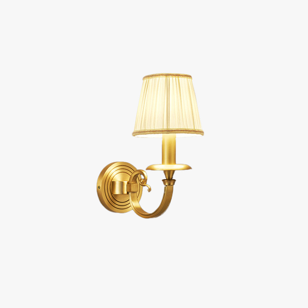 Silva Decorativo Interior Aplique Metal Tela Dormitorio Salón