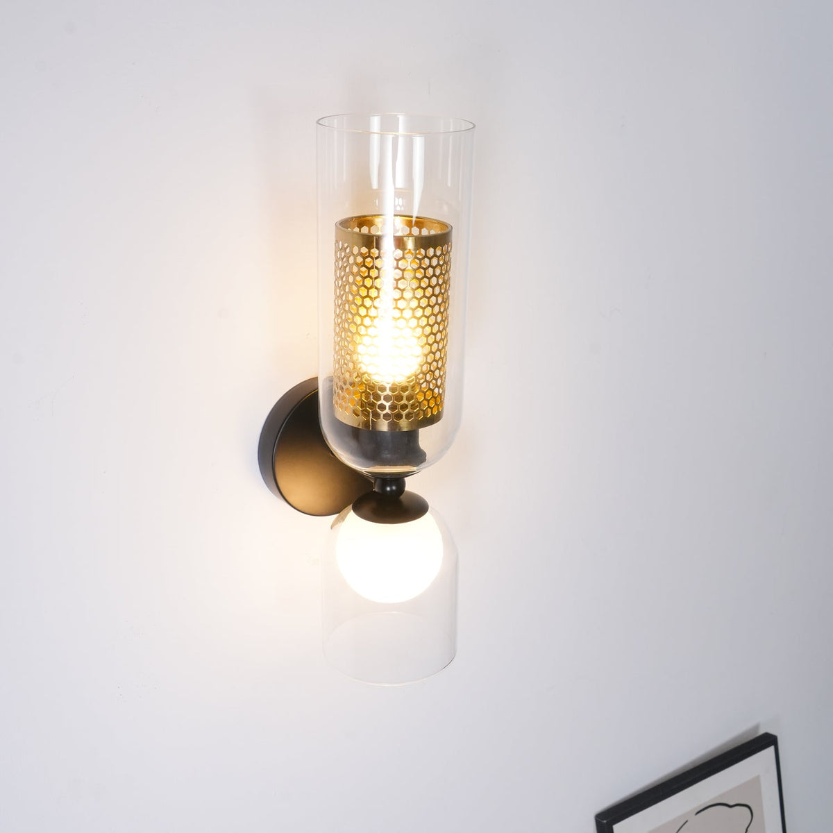 Alvynan aplique de pared Premium nórdico de vidrio artístico