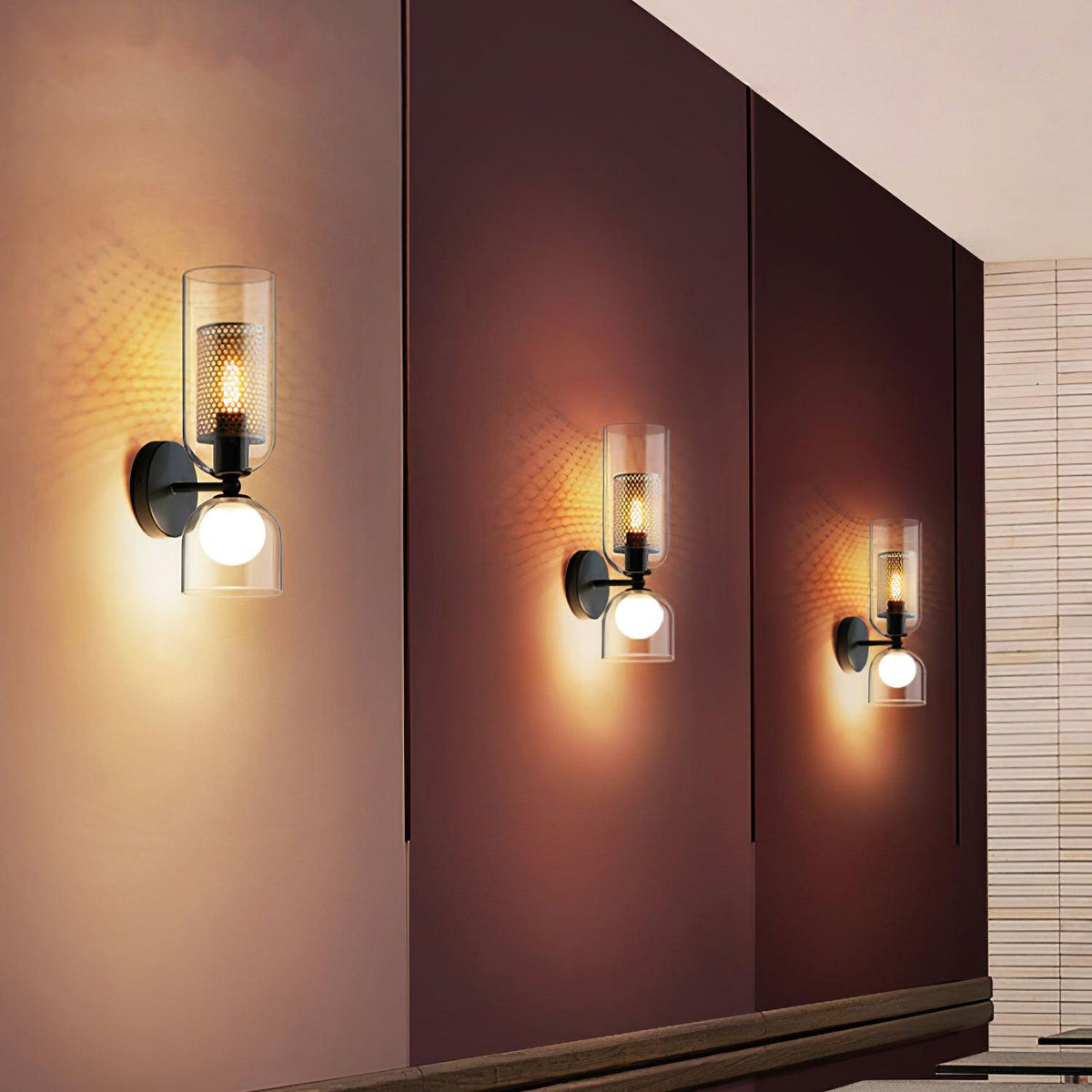Alvynan aplique de pared Premium nórdico de vidrio artístico