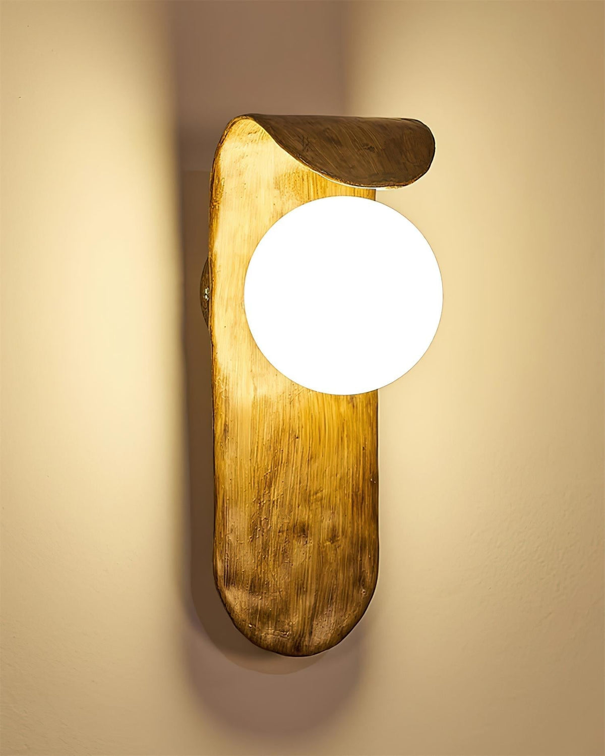 Gavino aplique de pared de madera
