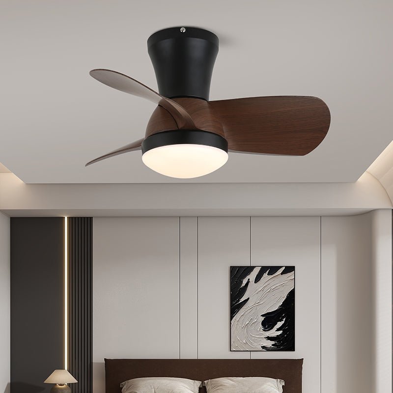 Luvora ventilador de techo con luz minimalista de madera