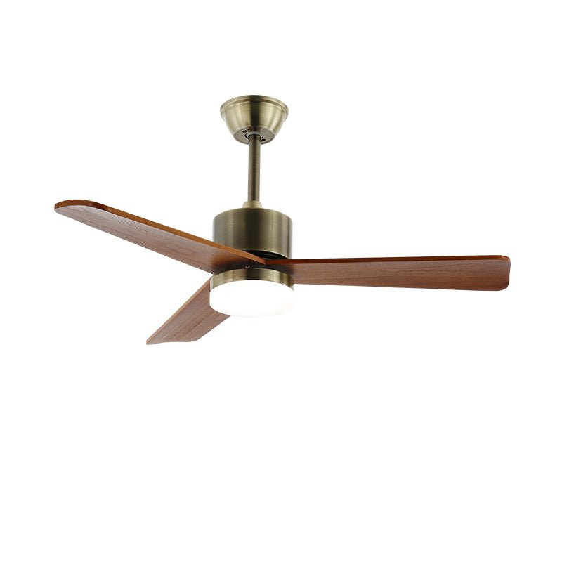 Ventio ventilador de techo con luz minimalista en madera y plata
