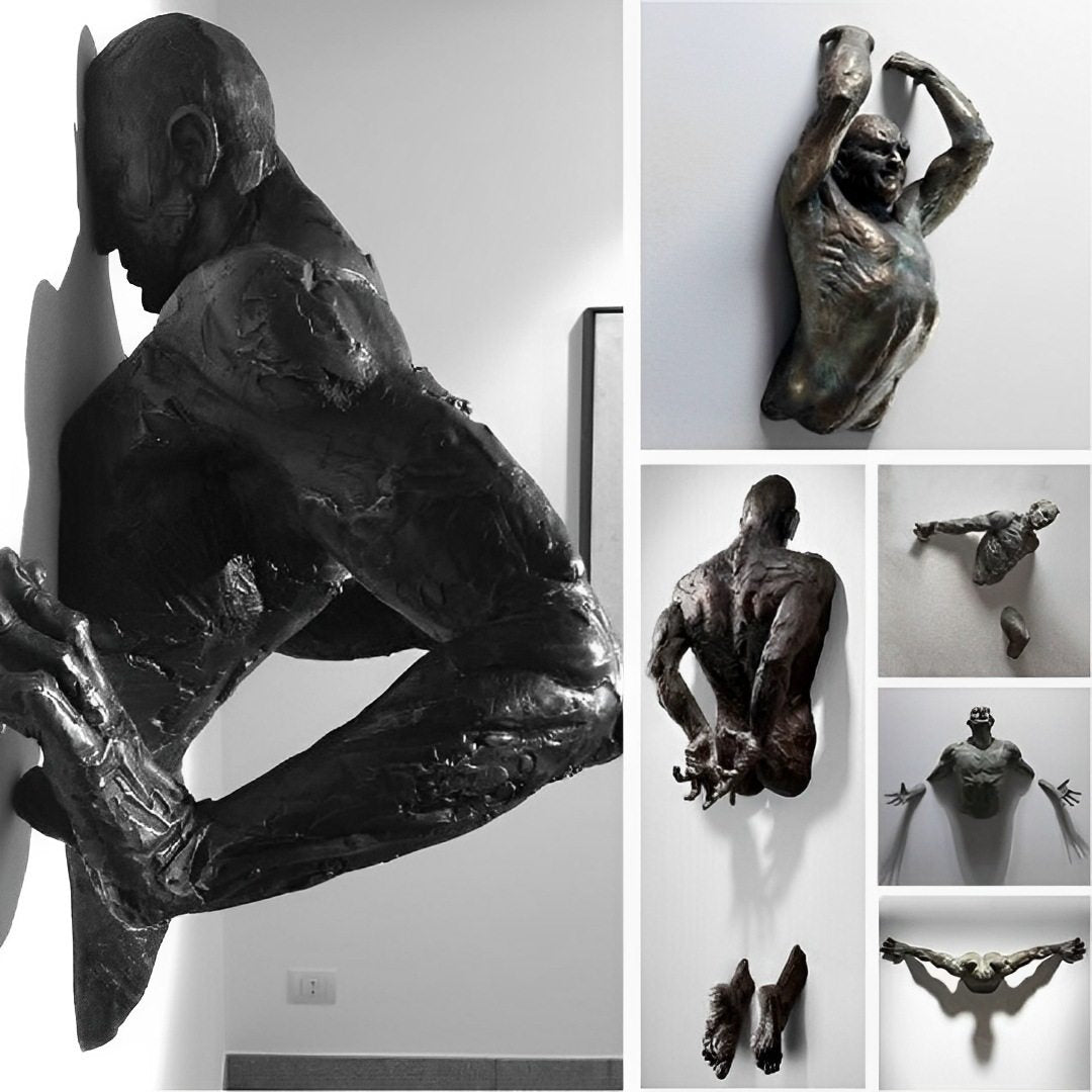 Morvayne Escultura de pared de la colección Esculturas Dinámicas Humanas