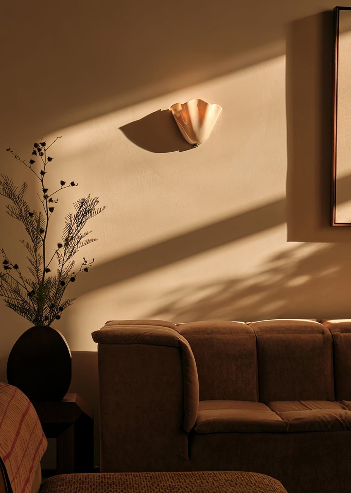 Renenielle aplique de pared con curvas suaves