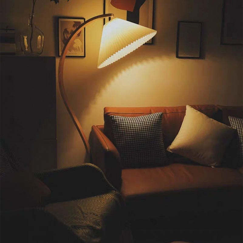 Muto Moderno Geométrico Metal LED Lámpara de Pie Blanco/Beige/Café