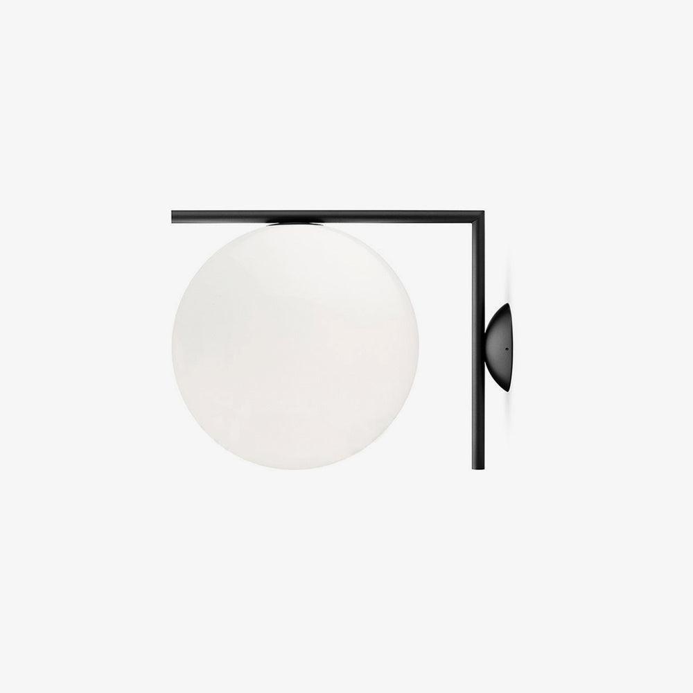 Joanna aplique de pared moderno minimalista en vidrio soplado opalino