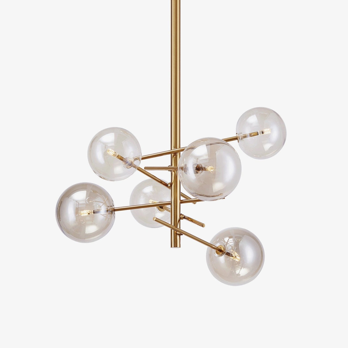 Lustra Lámpara de Araña LED de Cristal Transparente
