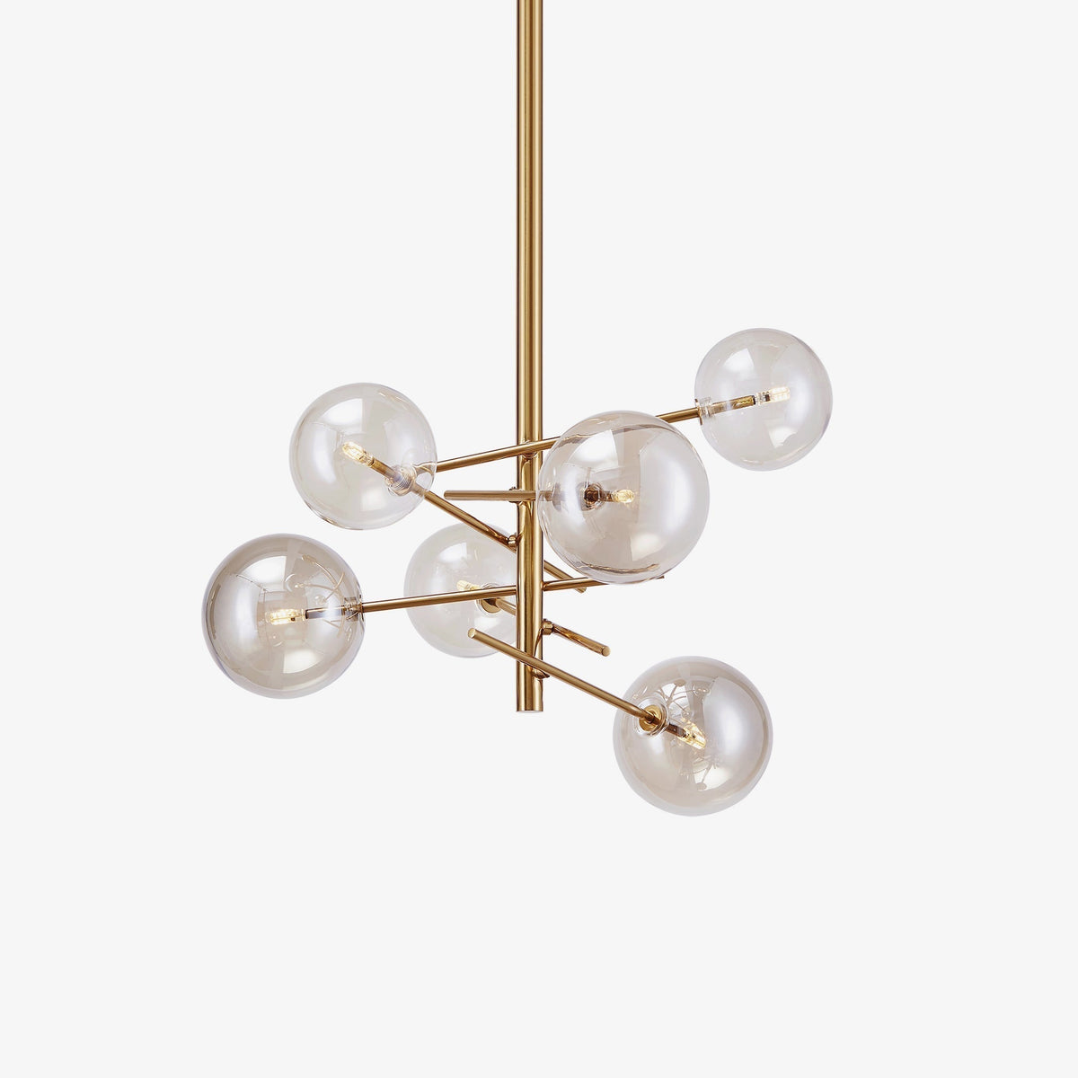 Lustra Lámpara de Araña LED de Cristal Transparente