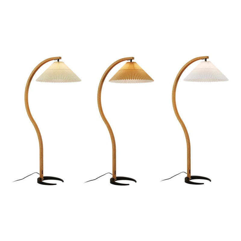Muto Moderno Geométrico Metal LED Lámpara de Pie Blanco/Beige/Café