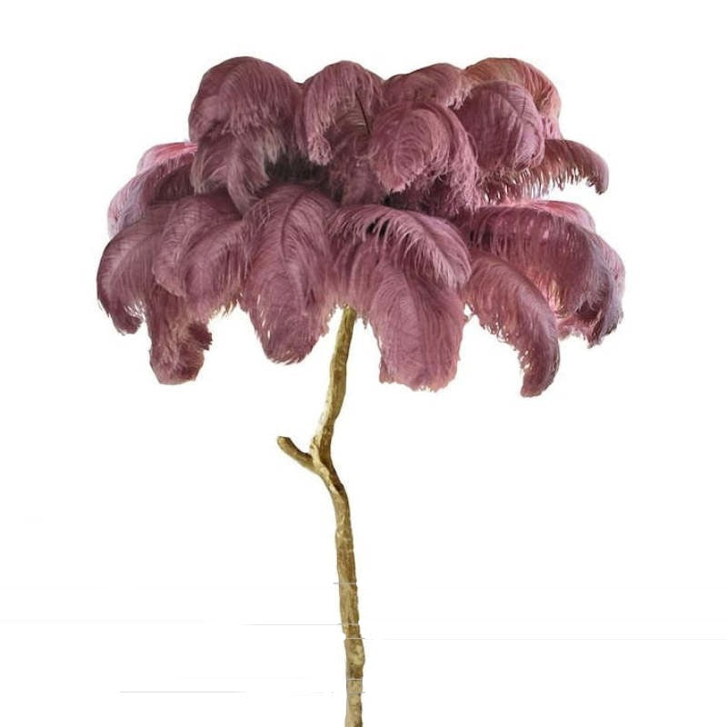 O'Moore Luxury Árbol Pluma/Resina Lámpara de Pie/Mesa