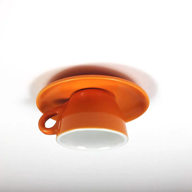 Valentina Lámpara de Techo Modern Coffee Cups Ceramic Flush Azul/Rosa/Amarillo