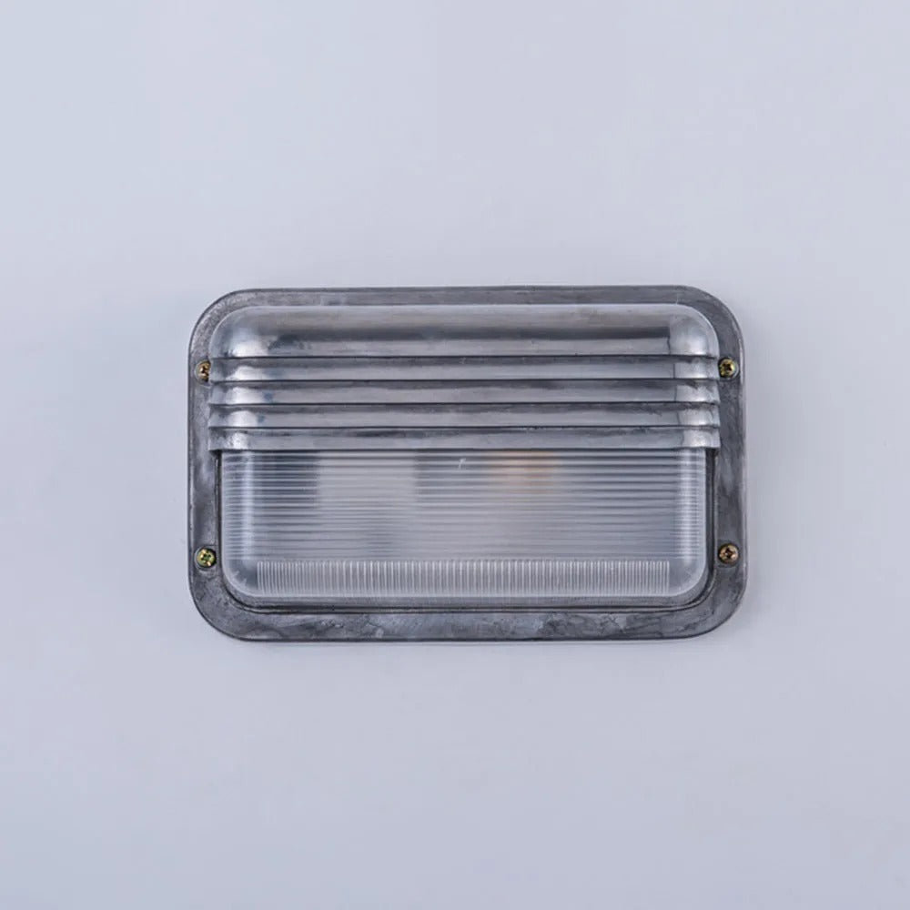 Ray Lámpara de Pared Geométrica de Metal y Vidrio para Exterior