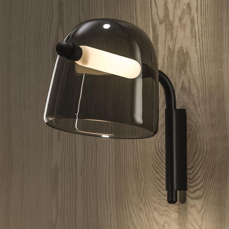 Penumbra aplique de pared Premium nórdico de arte con vidrio
