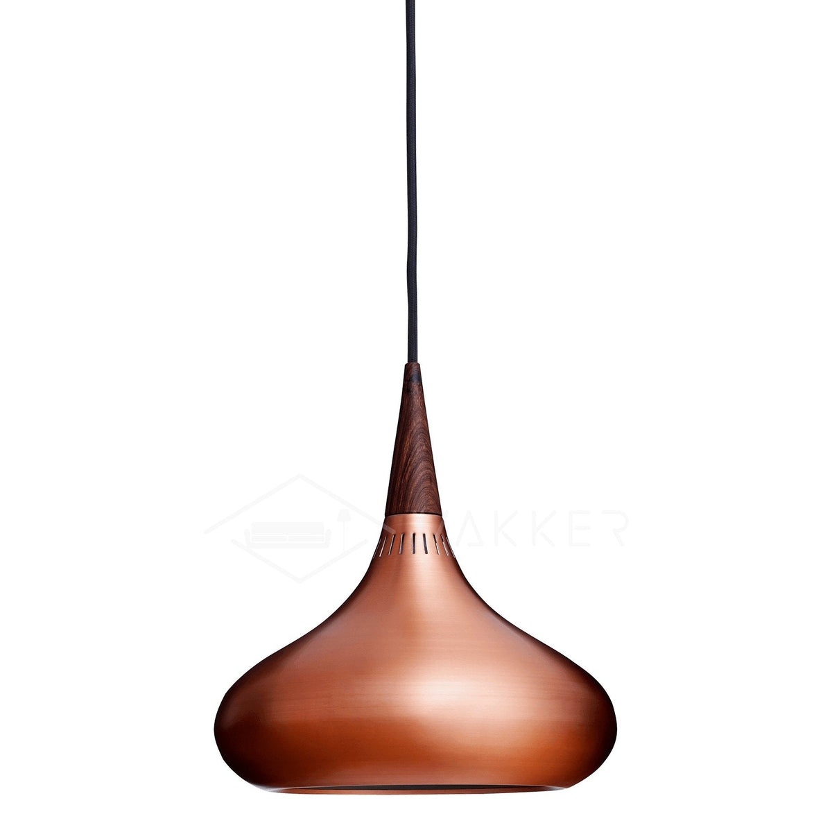 Aelorn lámpara colgante de aluminio y madera industrial
