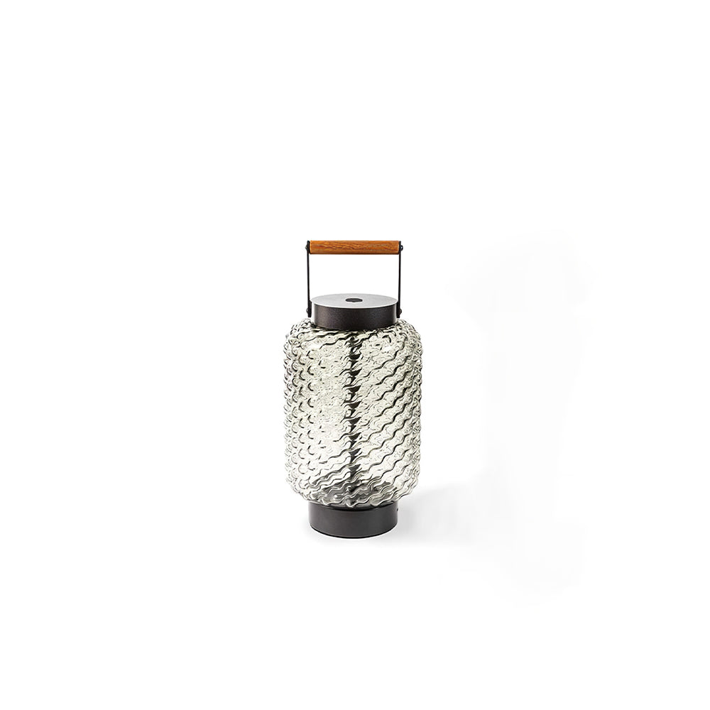 Ray Vintage Cilíndrica Metal Vidrio Lámpara Exterior