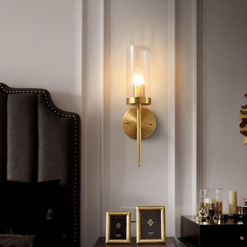 Vilaeisra aplique de pared elegancia Vintage con vidrio