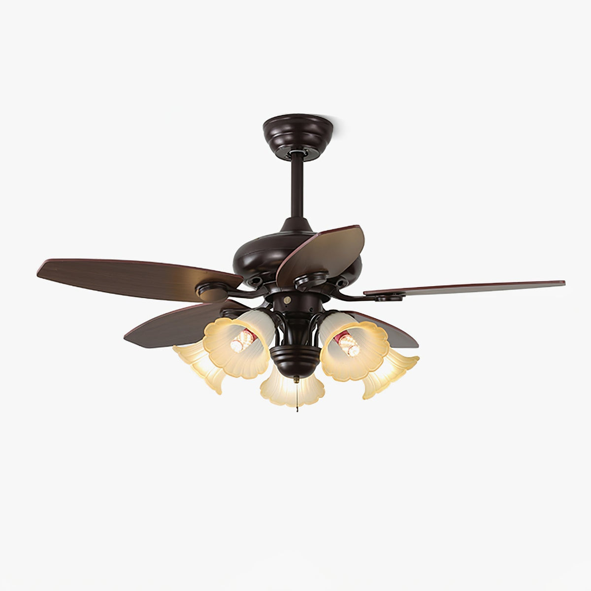 Ciraneon ventilador de techo con luz vintage