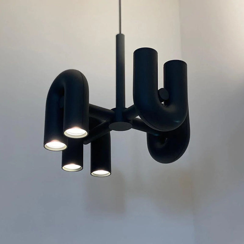 Arisha Nórdica Diseño Modernas Nórdica Diseño Metal Lámpara Colgante Negro/Gris/Naranja