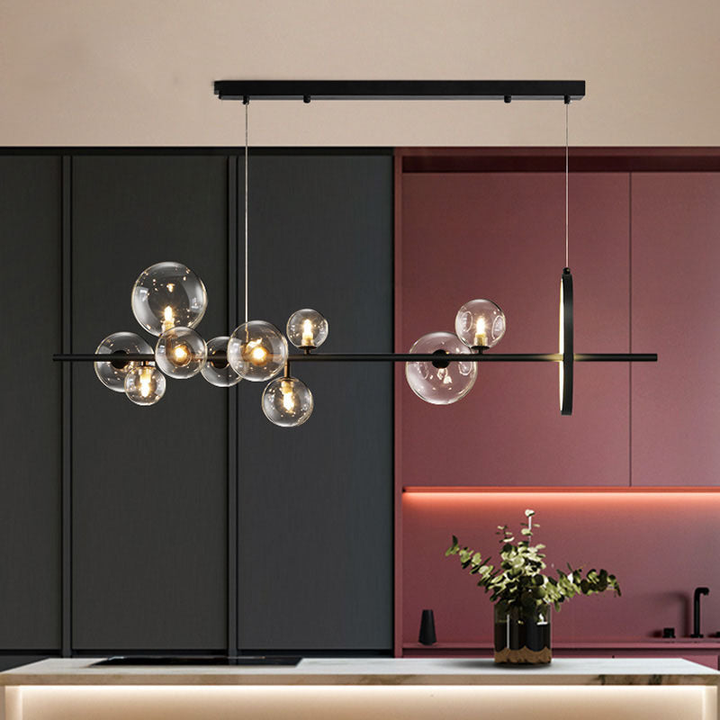 Valentina Moderno LED Lámparas de araña Oro Vidrio Salón/Comedor