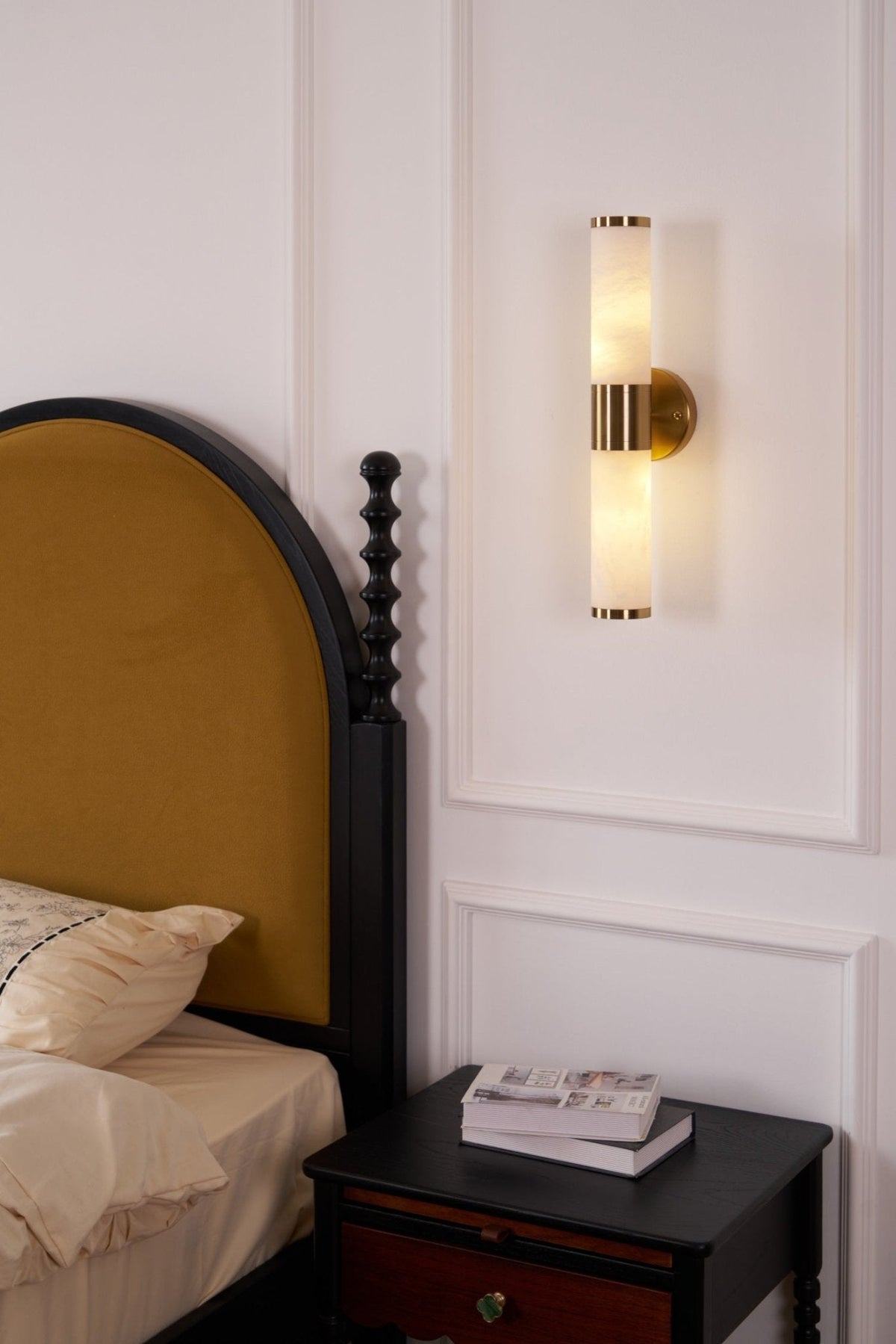 Tira aplique de pared minimalista alabastro