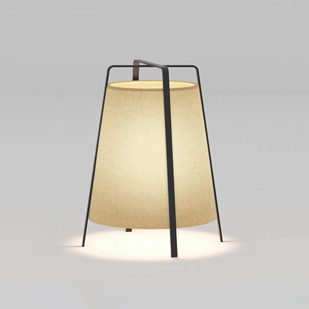 Mira Minimalista Metal/Tela Lámpara de Pie Gris
