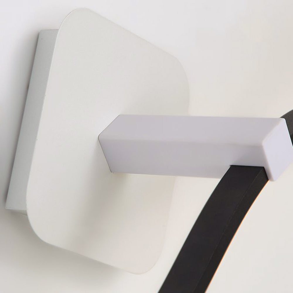 Arisha Moderno Onda Lineal Metal LED Aplique de Pared Blanco/Negro