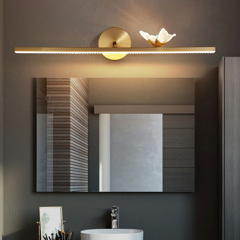 Arisha Moderno Metal Mariposa LED Aplique de Pared Dorado