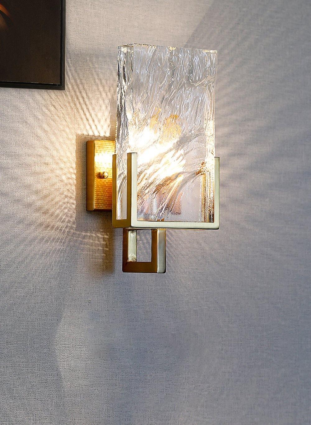 Ivenen aplique de pared Art elegancia cristal único de hielo