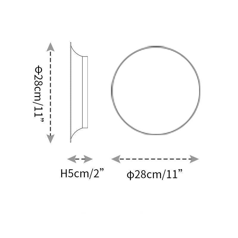 Arelis aplique de pared Geométrico Disco