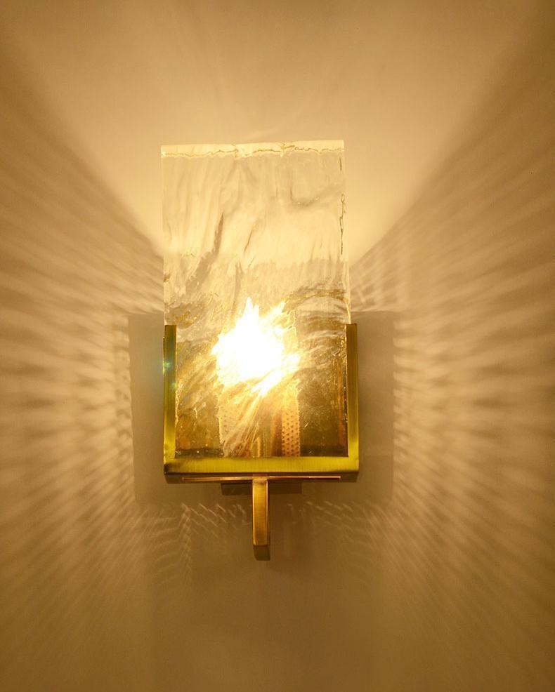 Ivenen aplique de pared Art elegancia cristal único de hielo