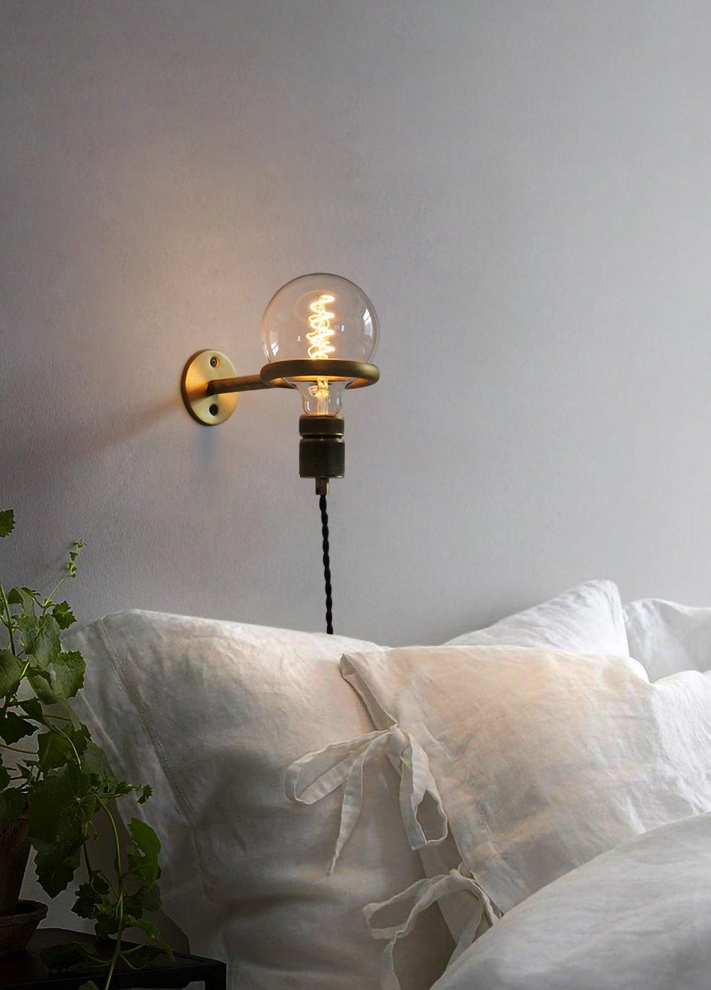 Evmaror aplique de pared elegancia minimalista de vidrio