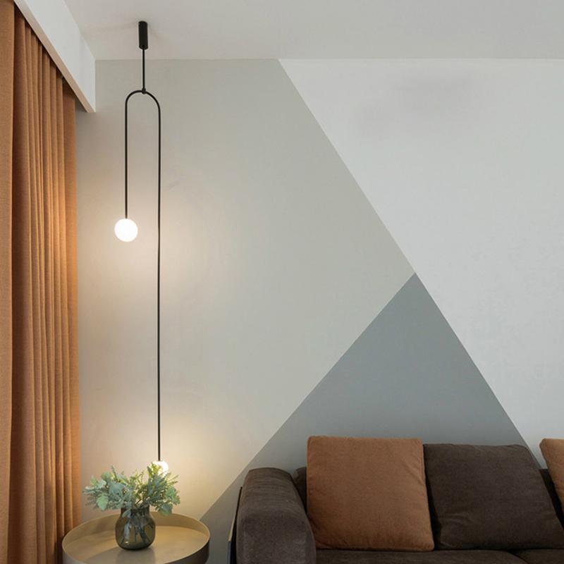 Lustra Chandelier Mobile Black Minimalist