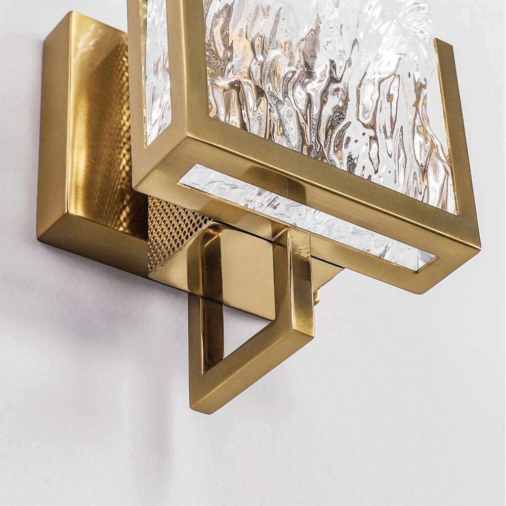 Ivenen aplique de pared Art elegancia cristal único de hielo
