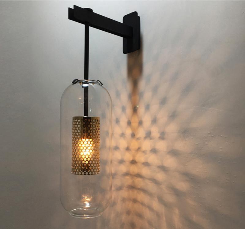 Eirinette aplique de pared Premium con vidrio nórdico