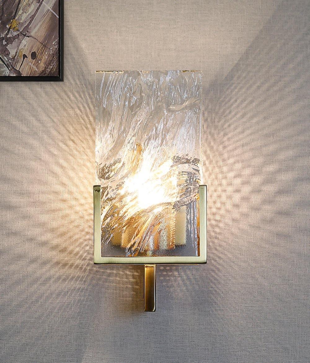 Ivenen aplique de pared Art elegancia cristal único de hielo