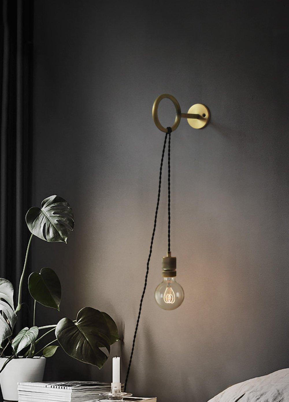 Evmaror aplique de pared elegancia minimalista de vidrio