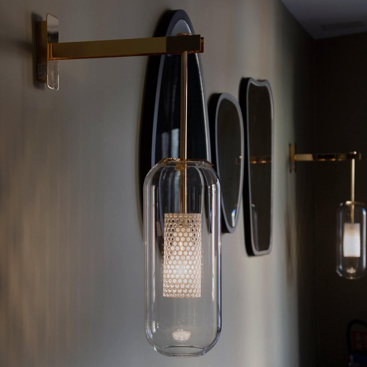 Eirinette aplique de pared Premium con vidrio nórdico