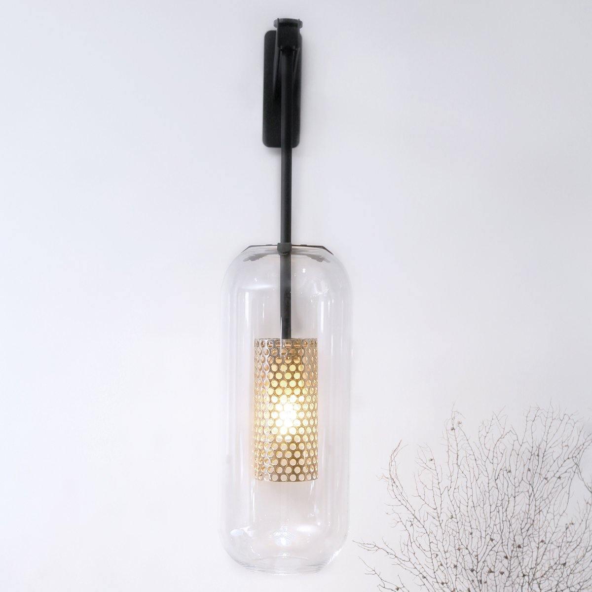 Eirinette aplique de pared Premium con vidrio nórdico