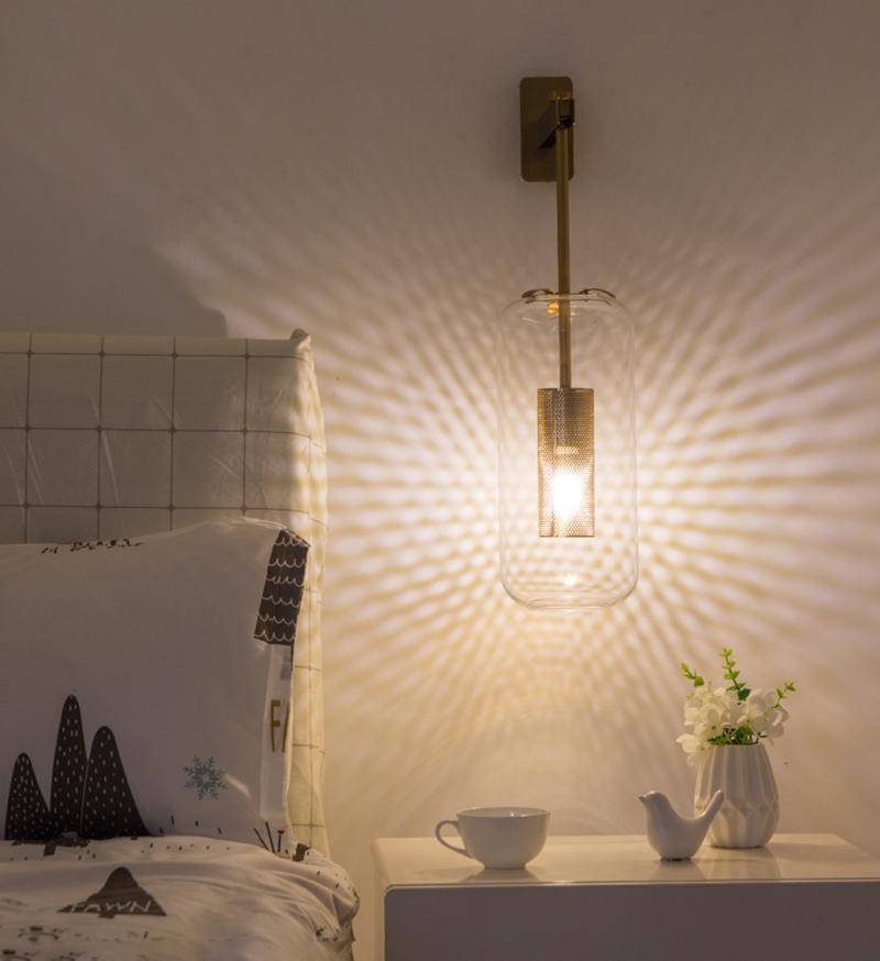 Eirinette aplique de pared Premium con vidrio nórdico