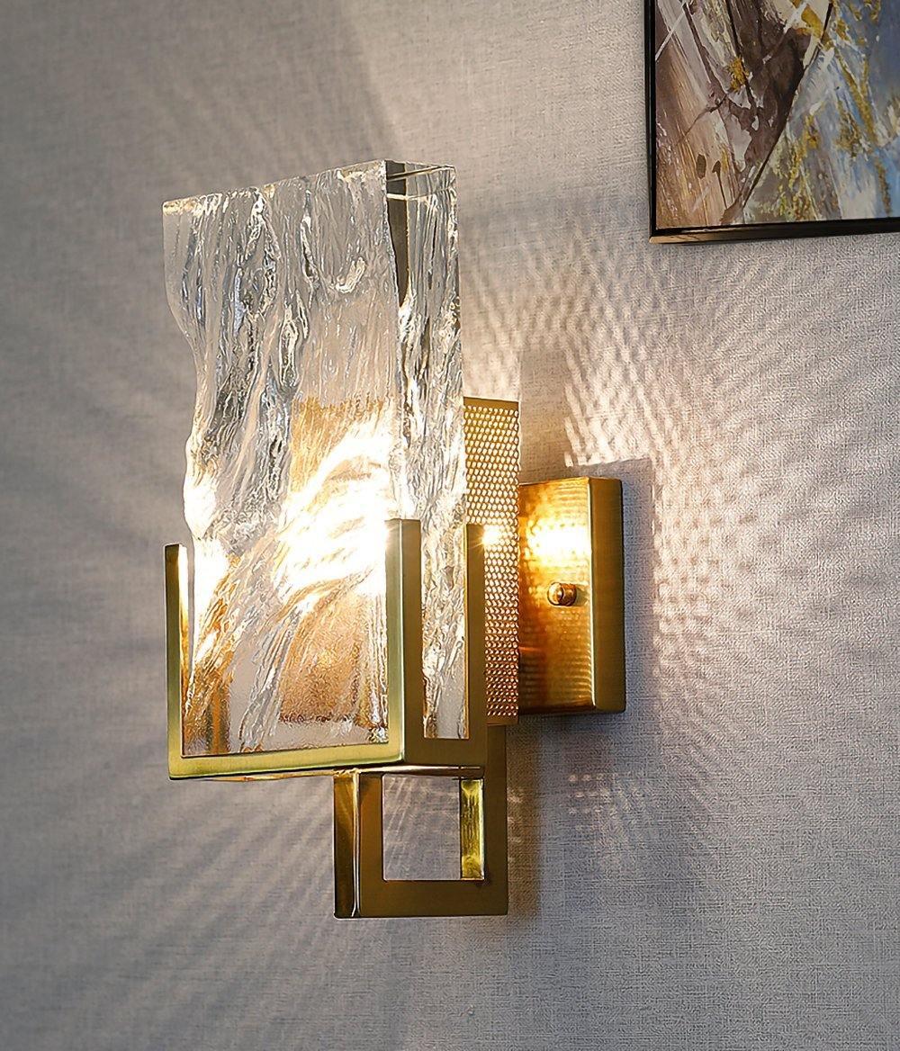 Ivenen aplique de pared Art elegancia cristal único de hielo