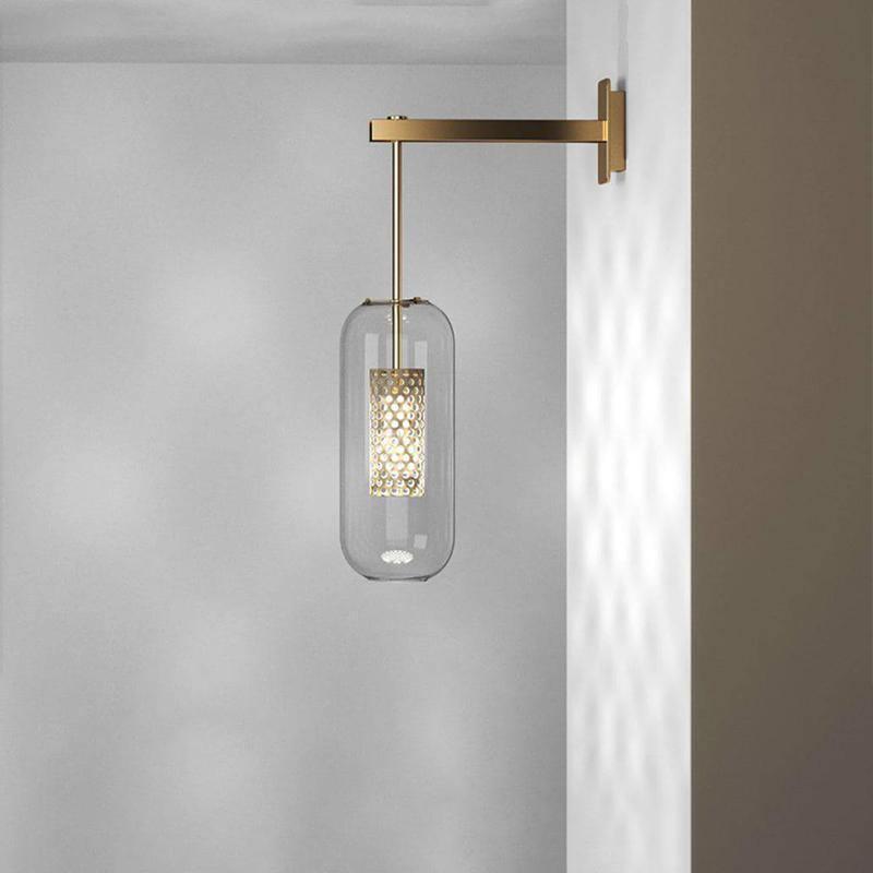 Eirinette aplique de pared Premium con vidrio nórdico